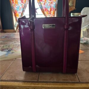 Kate Spade Purple Structured Tote Bag